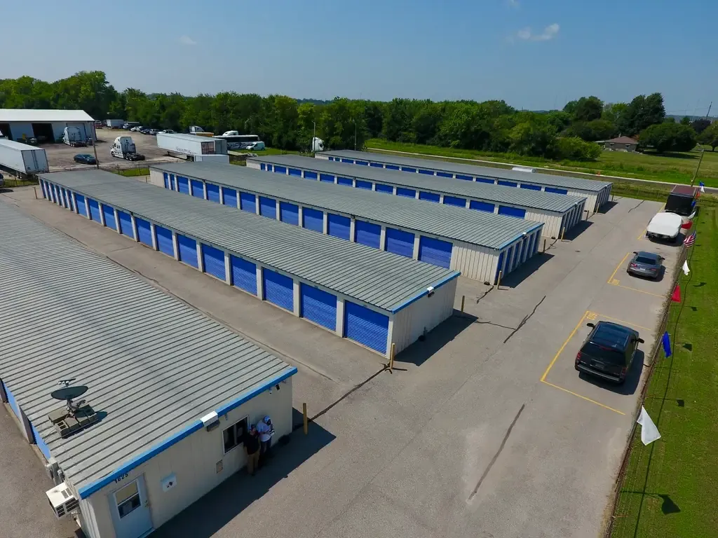 Aerial view of Miles of Storage