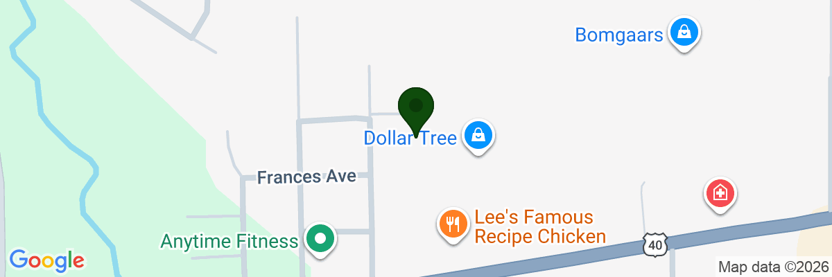 Map showing facility locations