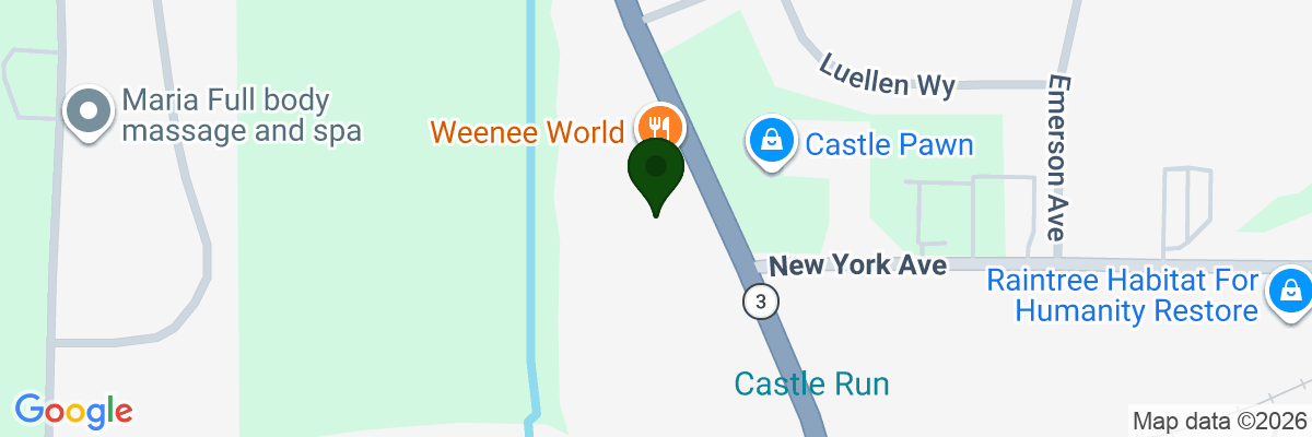 Map showing facility locations