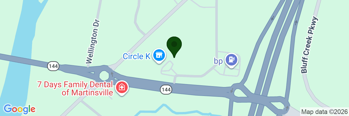 Map showing facility locations