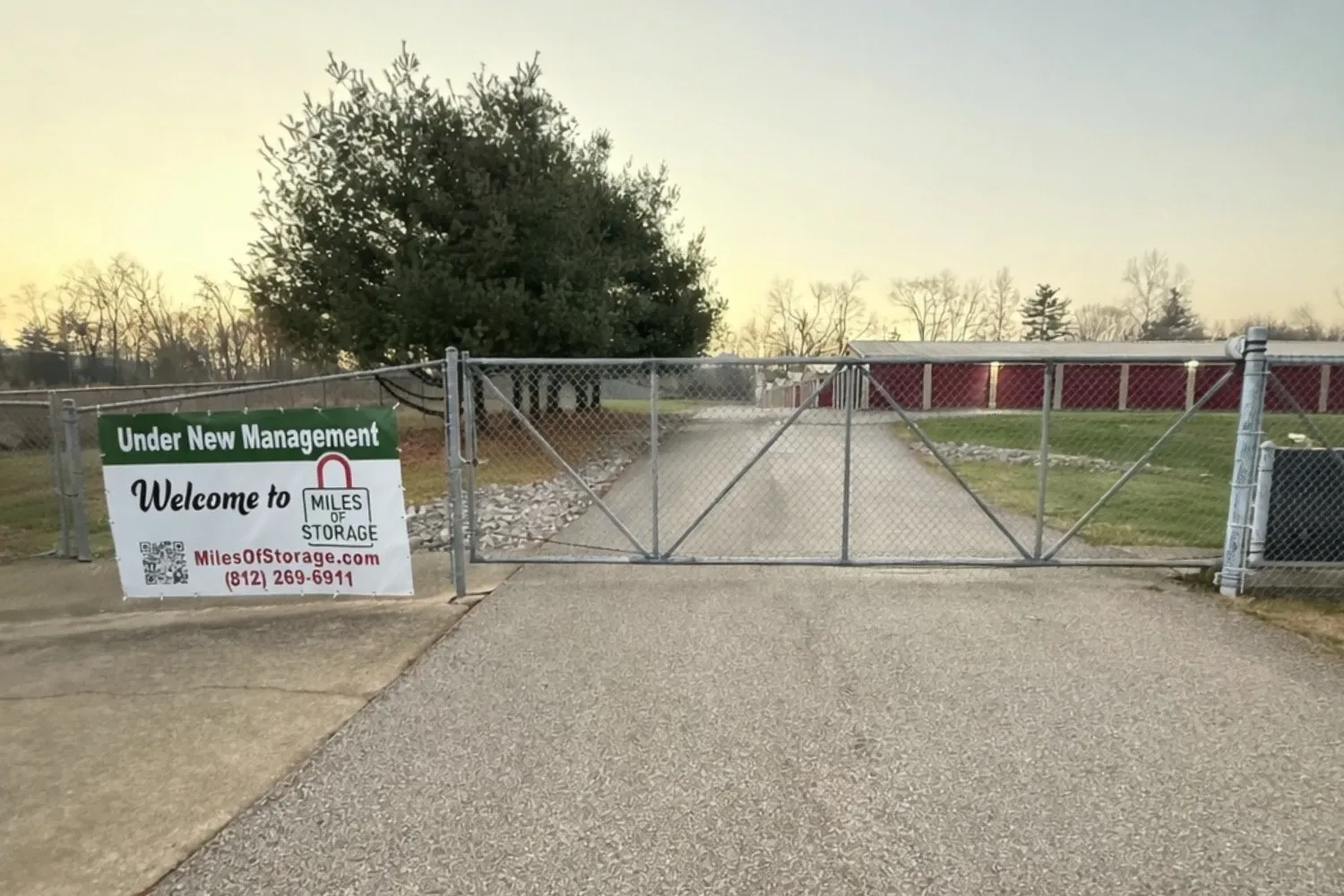Miles of Storage sign