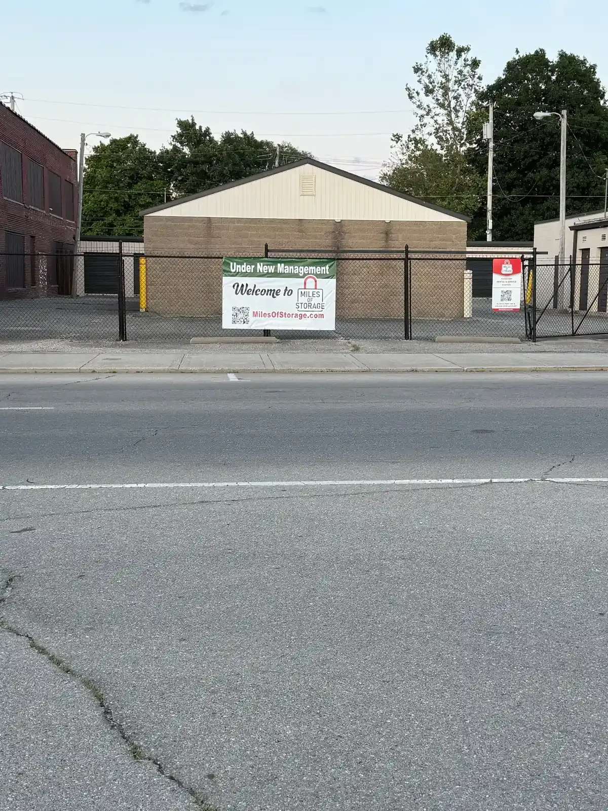 Miles of Storage sign