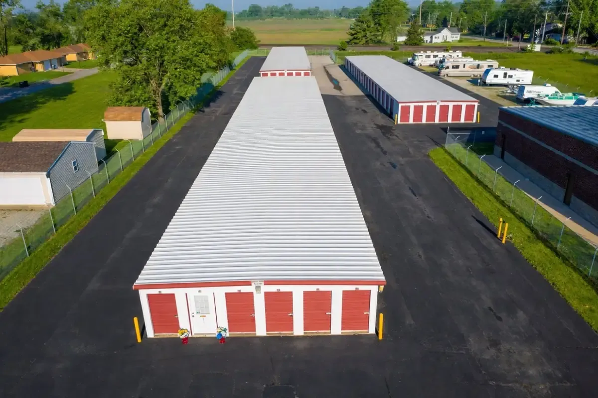 Aerial view of Miles of Storage