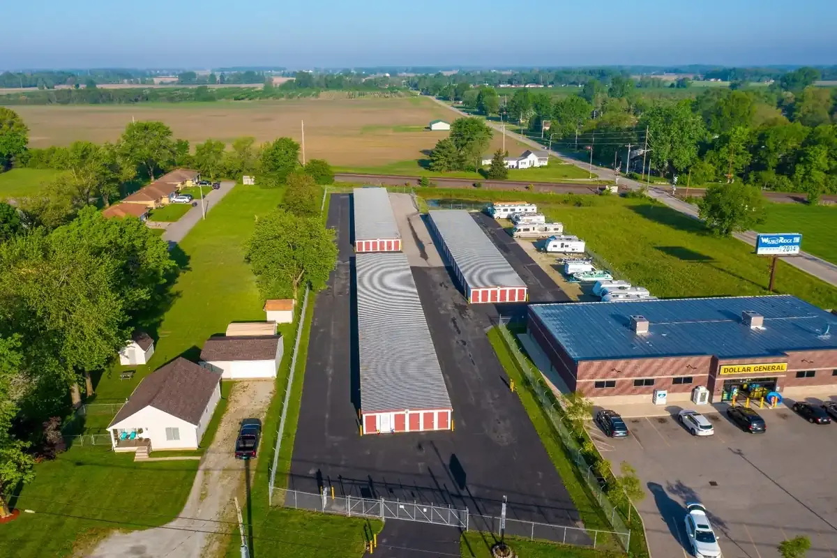 Aerial view of Miles of Storage