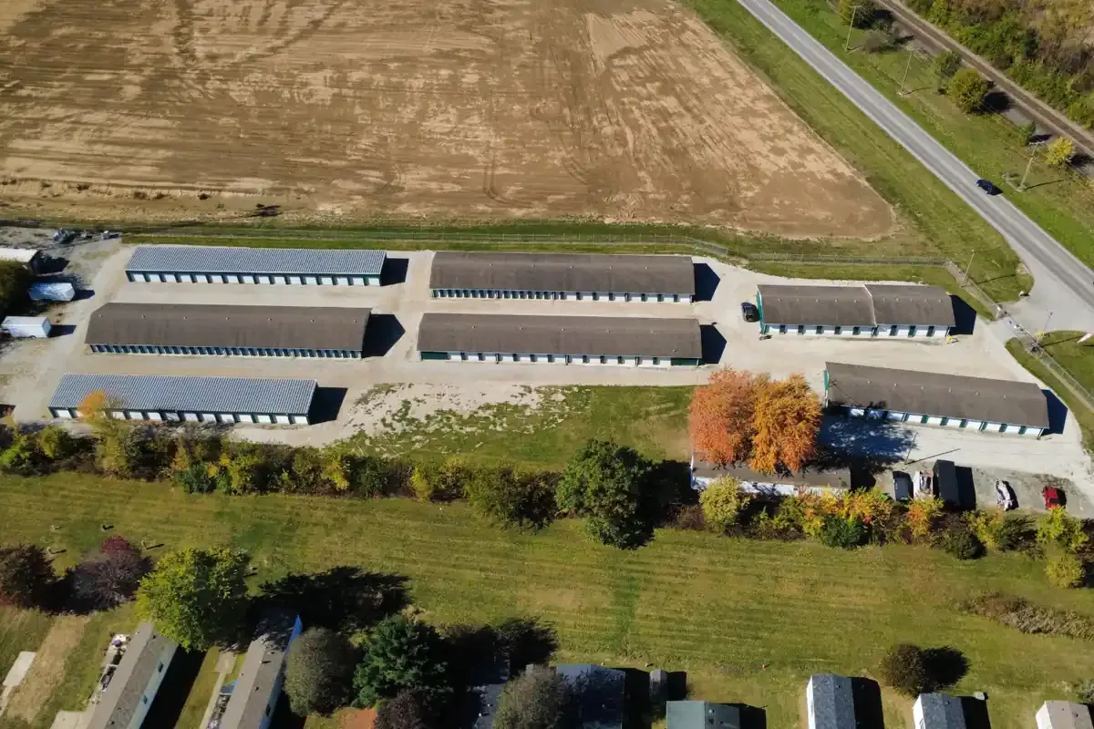 Aerial view of Miles of Storage