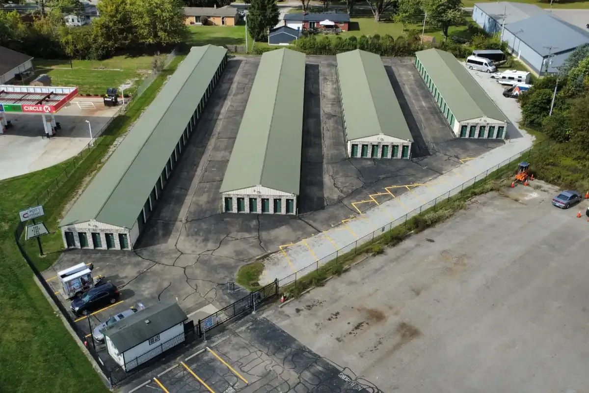 Aerial view of Miles of Storage